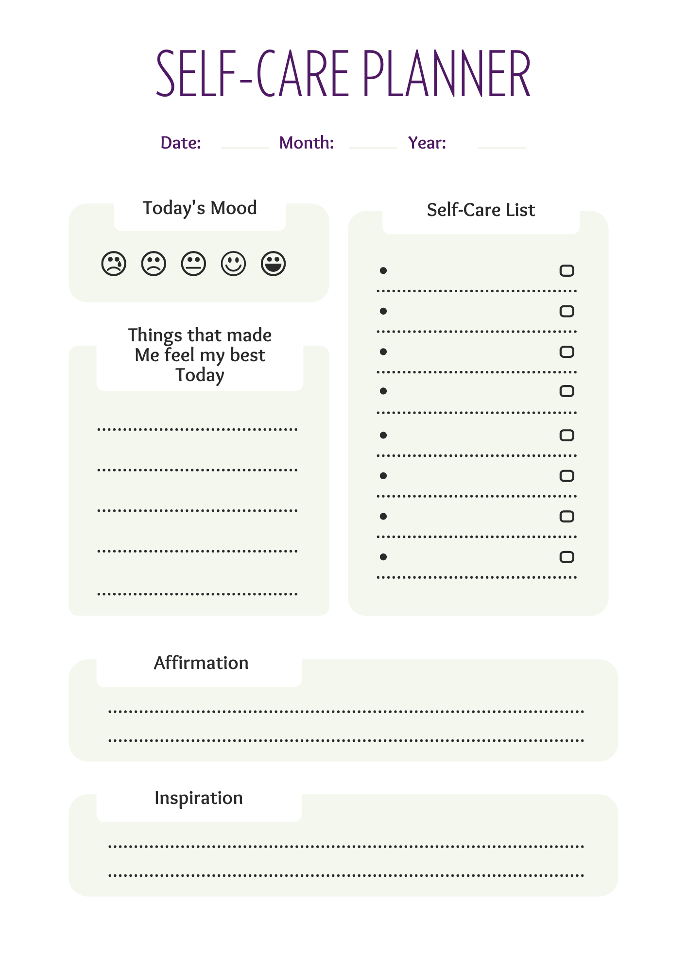 Free Mental Health Printables - Free Printables Hub